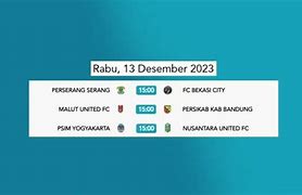 Jadwal Pegadaian Liga 2 2023 Hari Ini