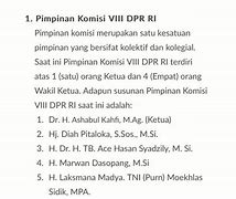 Komisi 4 Dpr Ri Siapa Saja